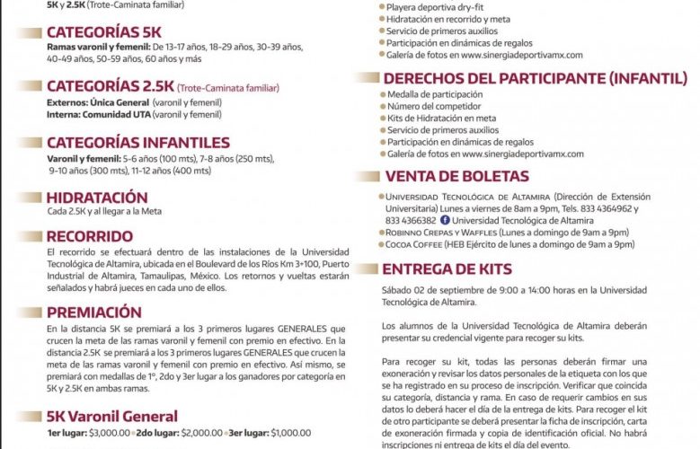 1er. Carrera Atlética UT Altamira