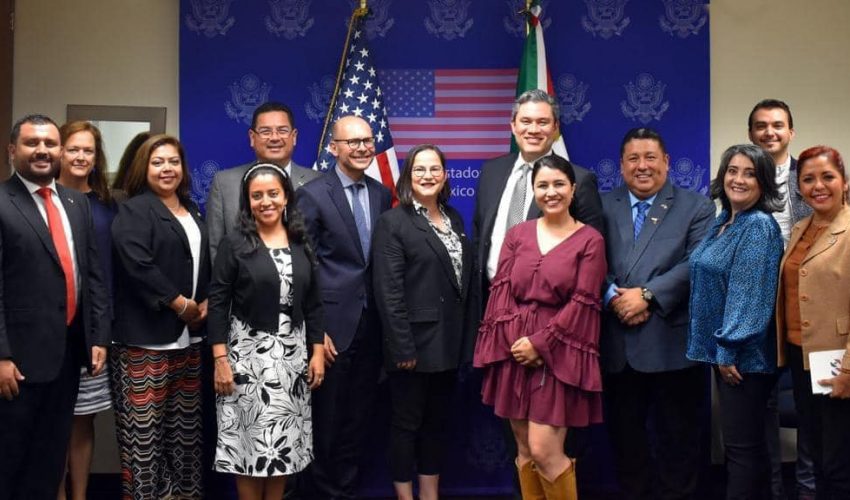 El Mtro. Juan Dionisio Cruz Guerrero sostuvo una importante reunión de trabajo con el Ministro Consejero para Asuntos Públicos de la Embajada de Estados Unidos en México