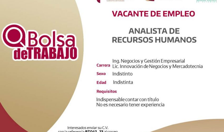 Vacante de Empleo