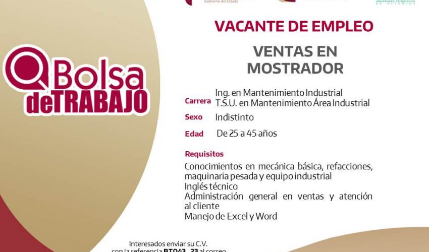 Vacante de Empleo
