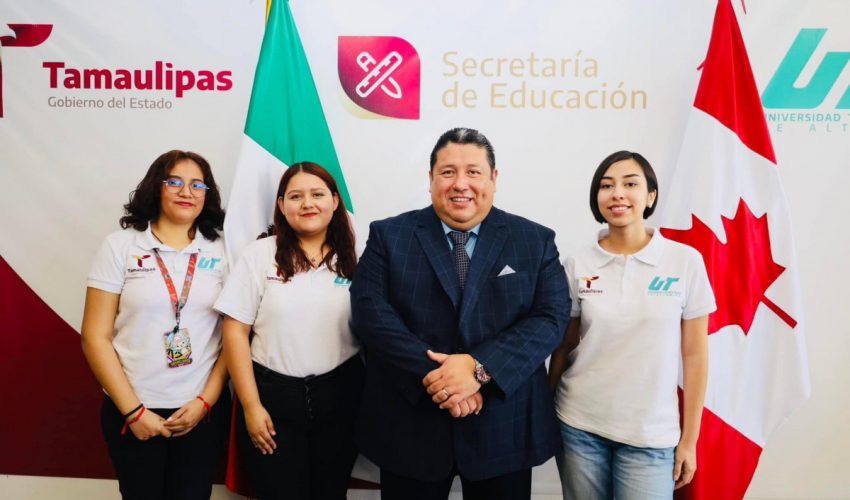 En conferencia de prensa, nuestro rector, el Mtro. Juan Dionisio Cruz Guerrero anunció que las alumnas Nadia Lizeth Vázquez Obregón, Fátima Michelle Cruz Palomera y Dulce Alejandra Izaguirre Durán recibieron becas de movilidad internacional para estudiar Gestión de Comercios en el CEGEP DE JONQUIERE