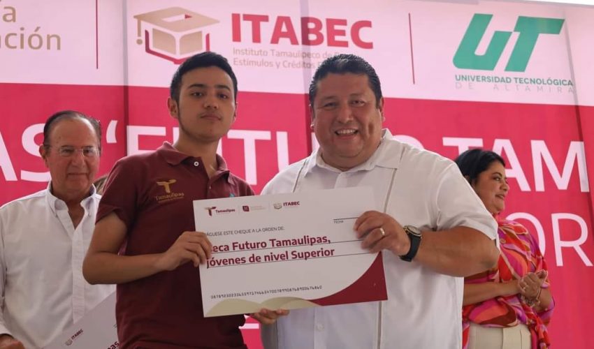 Gracias al respaldo decidido de nuestro Gobernador Dr. Américo Villarreal de transformar la educación en Tamaulipas, a través del ITABEC que encabeza el Dr. Juan Guillermo Mansur Arzola, realizamos la entrega de 1,018 becas a estudiantes de nuestra Universidad Tecnológica de Altamira