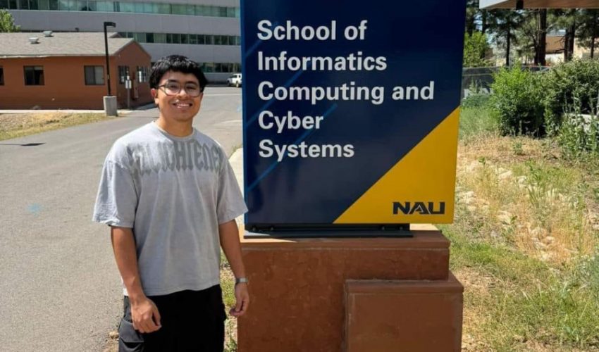 Felicitamos a José Alejandro Herrera Echavarría de la carrera de Mecatrónica, quien se encuentra realizando su estadía profesional en School of Informatics Computing and Cyber Systems, de la Northern Arizona University
