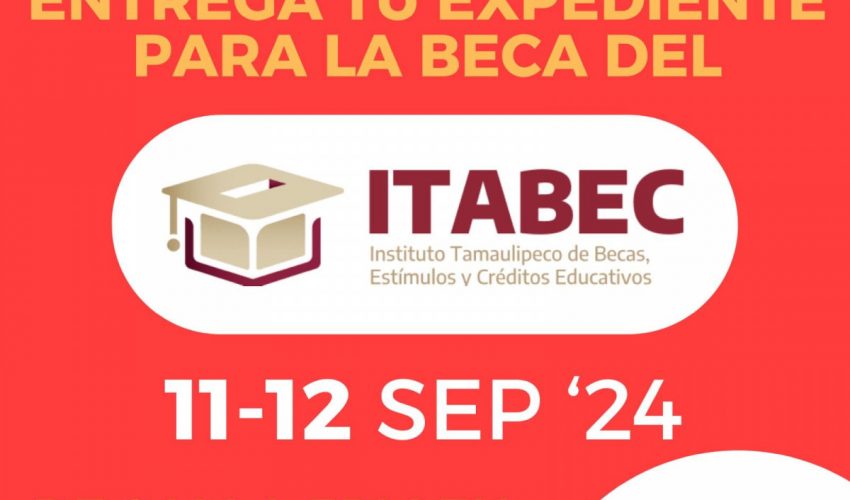 Queda muy poco tiempo para que hagas la entrega de tu documentación y obtener una beca ITABEC. No te quedes fuera!!!