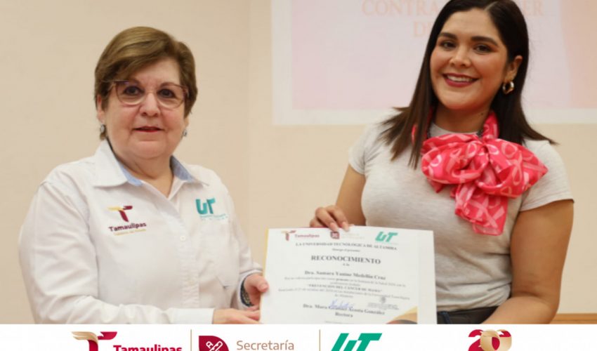 En el marco del Día Internacional de la Lucha Contra el Cáncer de Mama, se realizó por parte de la Dra. Samara Yanine Medellín Cruz, directora de ÚNEME-DEDICAM la conferencia «Prevención del Cáncer de Mama»