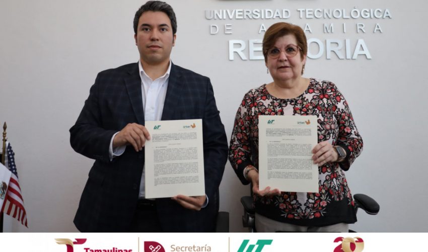 Llevamos a cabo la firma del convenio de colaboración con la empresa Urban, representada por su Gerente General el Lic. Jaime Ramón Cortina Herrera y nuestra rectora Dra. Mara Acosta González