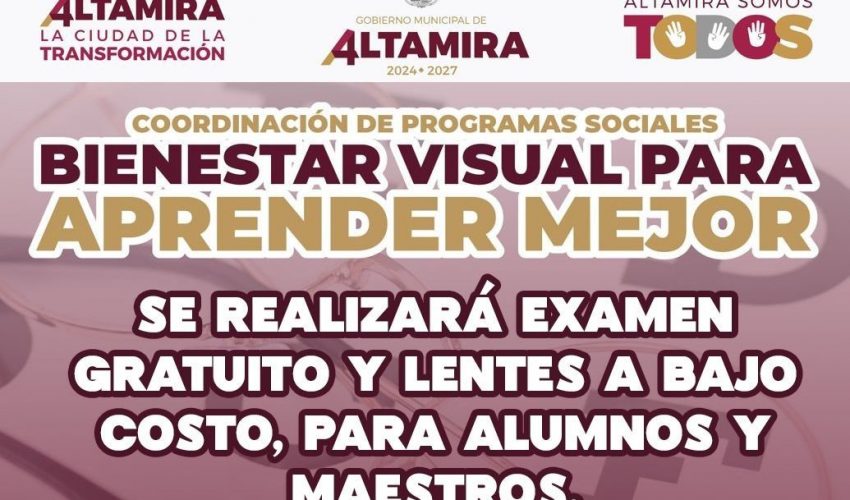 Acude a las jornadas de bienestar visual que se realizarán este miércoles 29, jueves 30 y viernes 31 de enero en las instalaciones de la Universidad