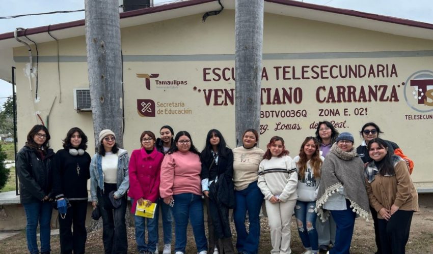 La Universidad Tecnológica de Altamira y el Club de NIÑAS STEAM, visitan la Telesecundaria «Venustiano Carranza «