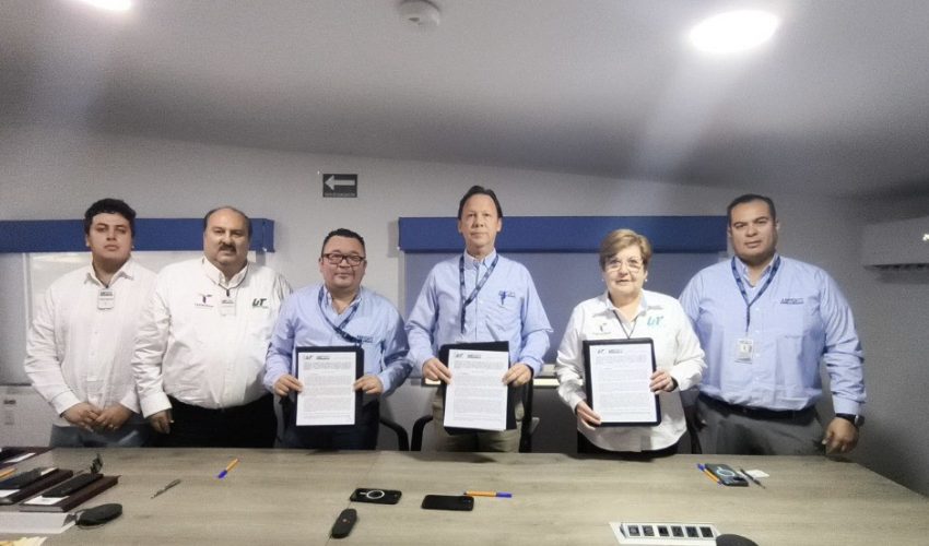Firma de convenio de colaboración entre la Universidad Tecnológica de Altamira y la empresa AMPORTS de México