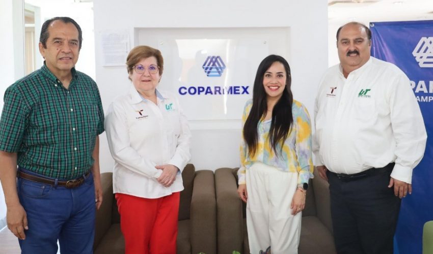 Con el objetivo de promover la oferta educativa y fortalecer los lazos de colaboración para estadías y prácticas profesionales, representantes de la Universidad Tecnológica de Altamira asistieron a un productivo encuentro con líderes de COPARMEX Tampico