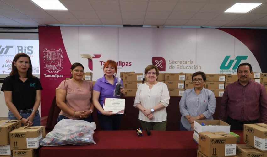 Como parte de las acciones que impulsan el bienesLa Universidad Tecnológica de Altamira recibió el apoyo de la Fundación Somos el Cambio