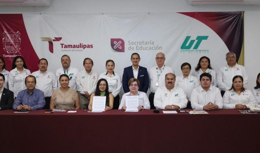 Se llevó a cabo la firma de convenio de colaboración entre la UTALT y Coparmex Tampico