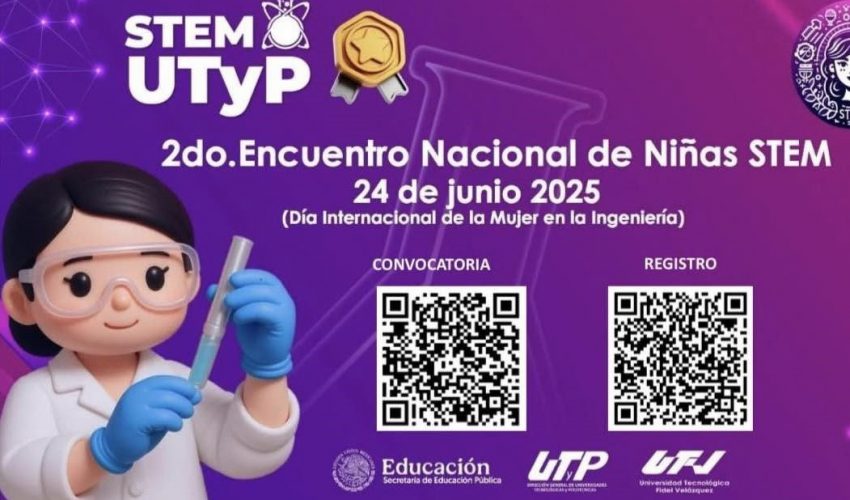 Te invitamos al 2.º Encuentro Nacional de Niñas STEM, un espacio para motivar, visibilizar y fortalecer la participación de niñas y jóvenes en ciencia, tecnología, ingeniería y matemáticas