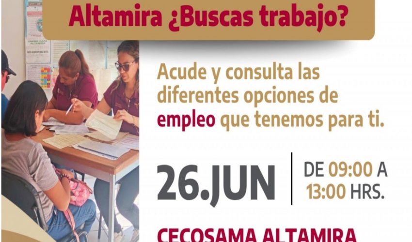 Jornada de empleo en CECOSAMA Altamira