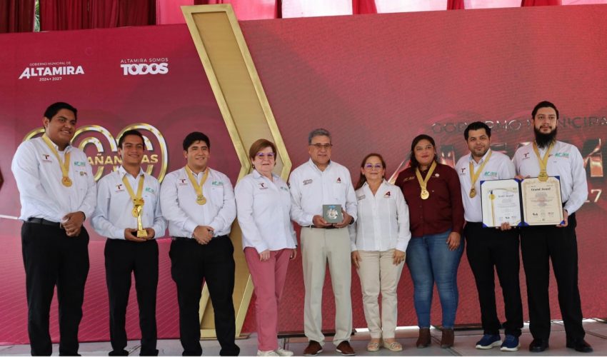 La Universidad Tecnológica de Altamira tuvo una participación especial en la edición número #200 de la tradicional #Mañanera, encabezada por el Dr. Armando Martínez Manríquez, presidente municipal de Altamira