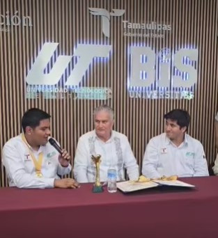 El secretario de Salud, Vicente Joel Hernández Navarro se reunió con los estudiantes galardonados en la World Invention Creativity Olympic (WICO) 2025