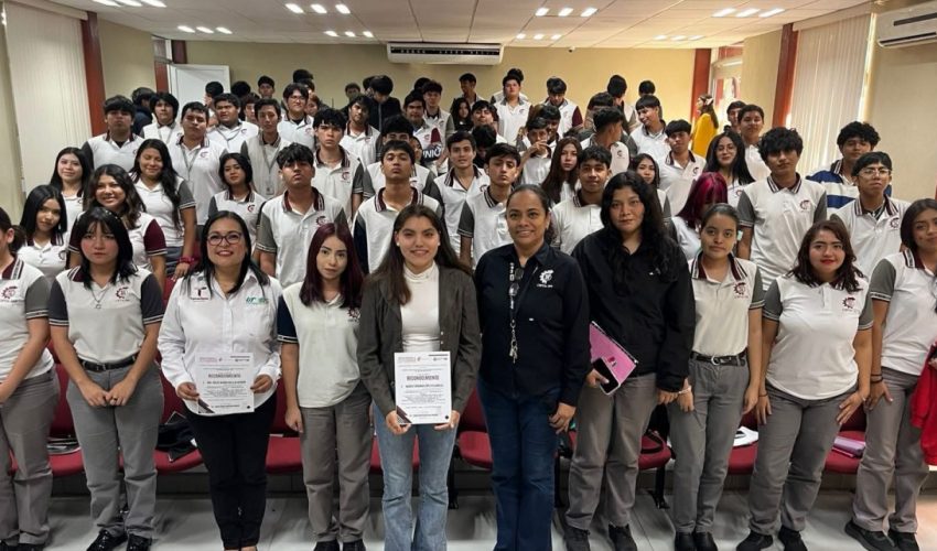 La UTALT, impartió la conferencia “Historias de Éxito: ExpoSciences International 2025”, dirigida a estudiantes próximos a egresar del CBTIS 164.