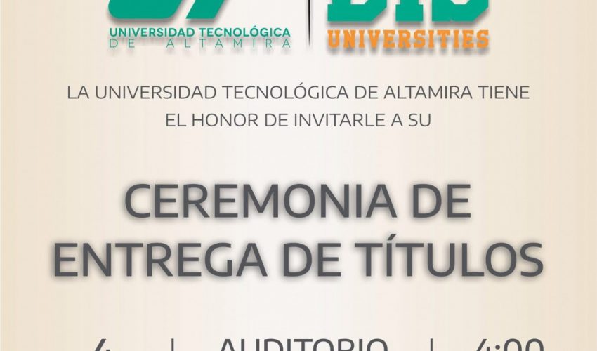 ¡Listos para la 8va. Ceremonia de Entrega de Títulos UTALT 2025!
