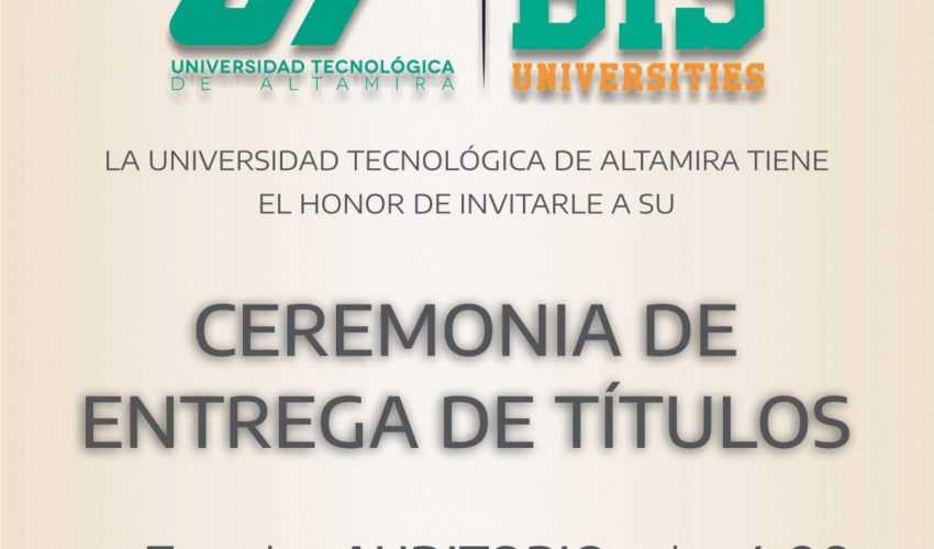 ¡La UTALT se prepara para la 9na. Ceremonia de Entrega de Títulos 2025!