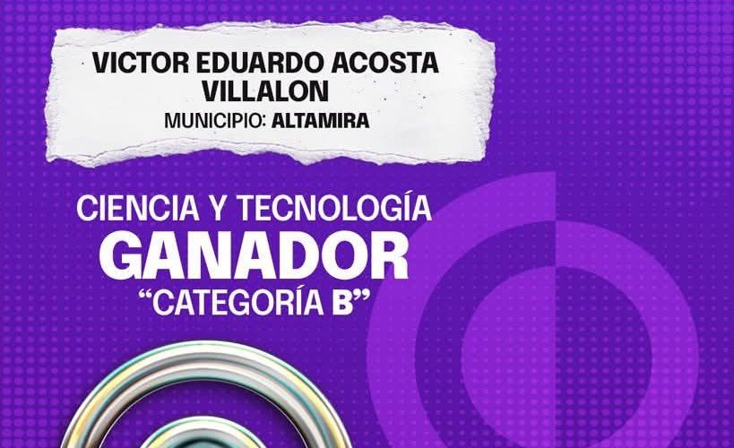 UTALT felicita a Víctor Eduardo Acosta Villalón por el Premio Estatal de la Juventud 2025