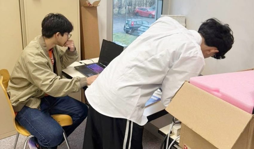 Los estudiantes Jasiel Fierro González y Jafet Isaac Peralta Martínez, de TSU en Automatización, se encuentran realizando su movilidad académica en el IUT de Longwy, Francia