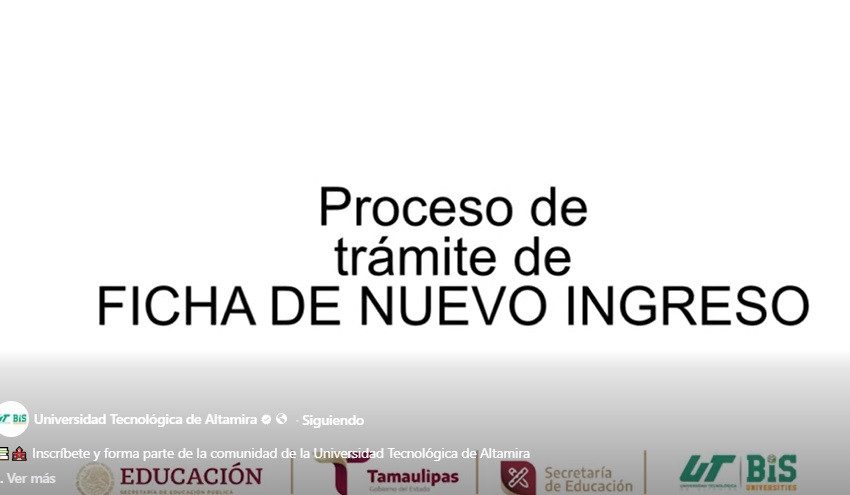 Inscríbete y forma parte de la comunidad de la Universidad Tecnológica de Altamira
