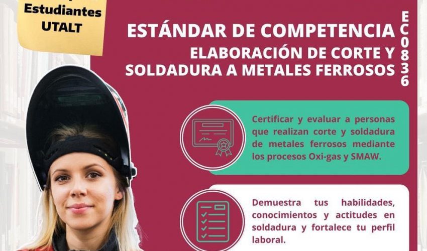 Certifícate en soldadura con UTALT