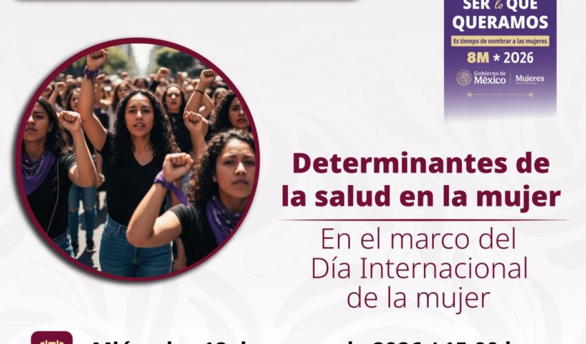 La Universidad Tecnológica de Altamira invita a su comunidad a seguir el Seminario Web “Determinantes de la salud en la mujer”